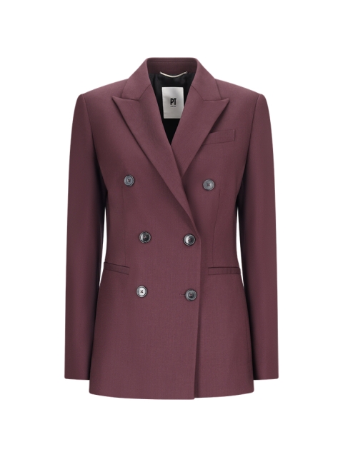 6 BUTTONS, DOUBLE BREASTED, PEAK LAPEL JACKET                                                       