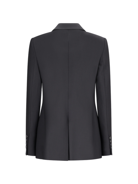 6 BUTTONS, DOUBLE BREASTED, PEAK LAPEL JACKET                                                       