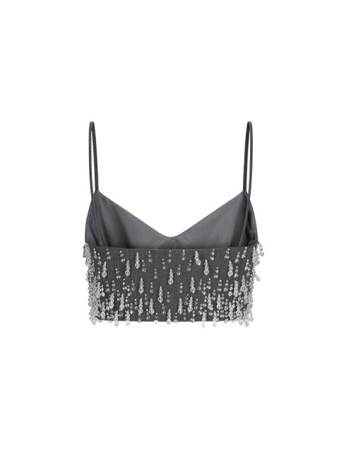 EMBROIDERED ACTIVE GABARDINE TOP