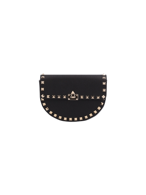 MINI ROCKSTUD SHOULDER BAG IN GARNET CALFSKIN