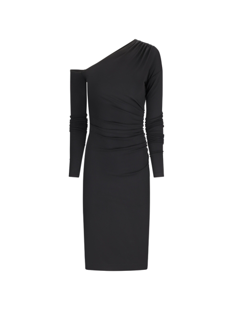 ABITO MIDI IN JERSEY DRAPPEGGIATO
