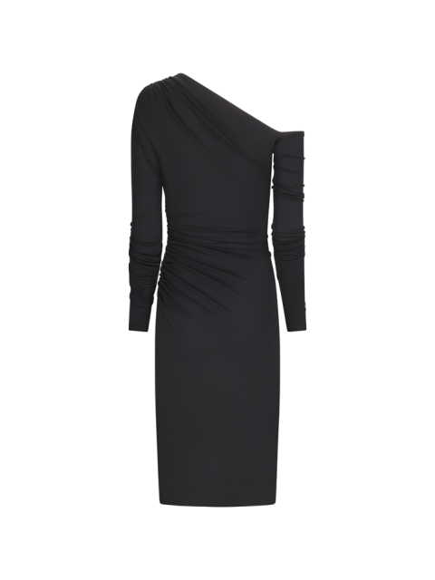 ABITO MIDI IN JERSEY DRAPPEGGIATO