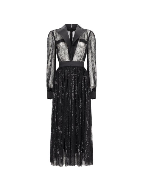 ABITO IN TULLE RICAMATO PAILLETTES