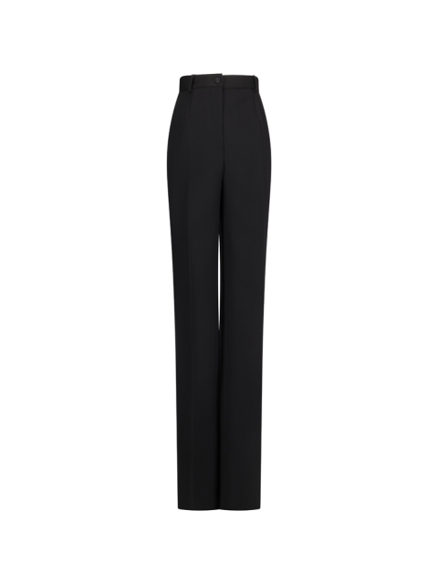 PANTALONI TUXEDO IN GABARDINA DI LANA