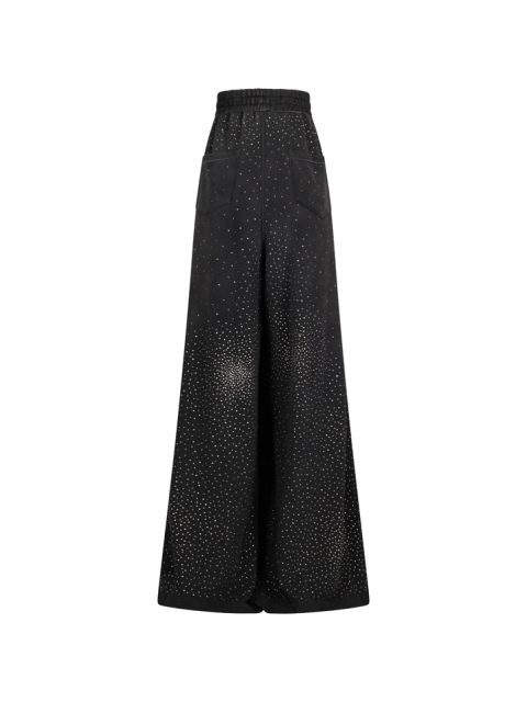 PANTALONI A PALAZZO CON STRASS