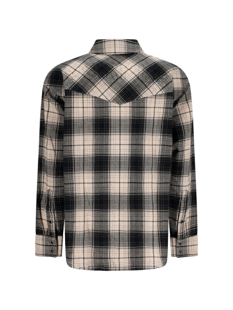 PLAID LS WESTERN SHIRT