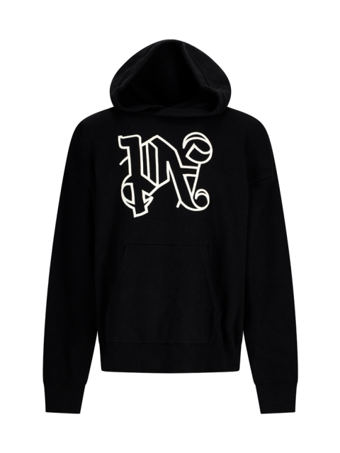 FELPA CON CAPPUCCIO RICAMATA CON MONOGRAMMA