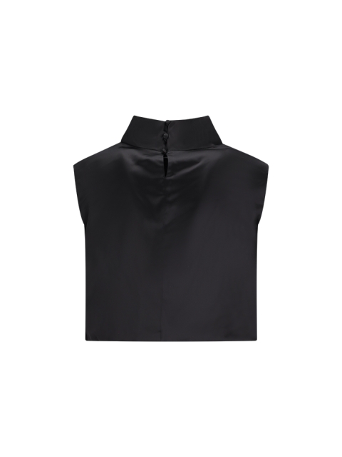 SLEEVELESS SATIN TOP
