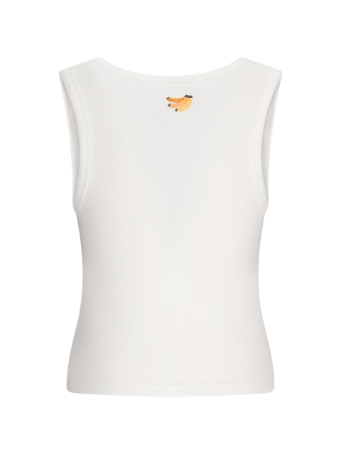 BANANA EMBROIDERED ORGANIC COTTON TANK TOP