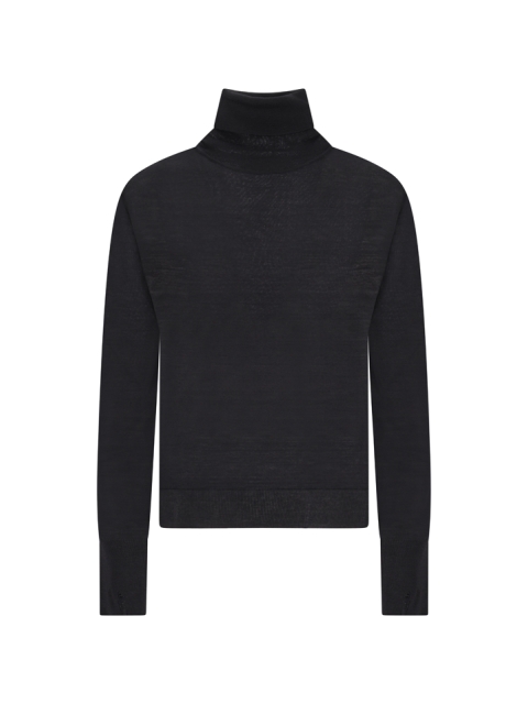 GOLDEN W'S REGULAR KNIT TURTLE NECK LIGHT WOOL MERINO