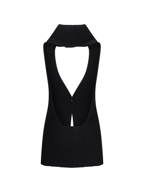 VEST WITH COLLAR