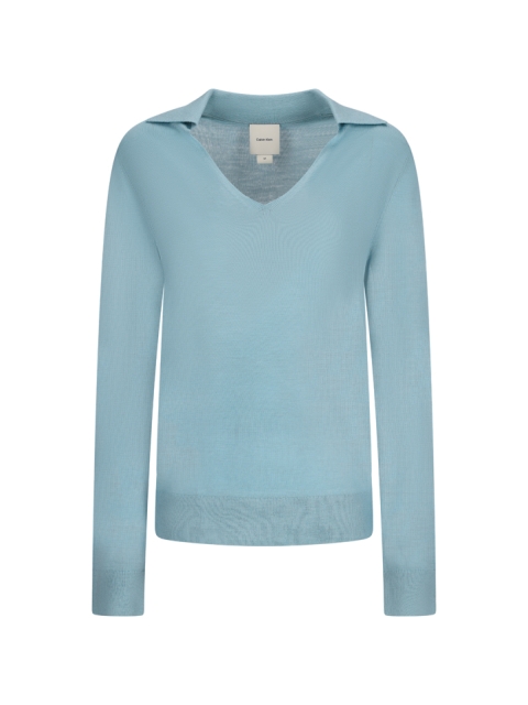 MAGLIONE POLO IN MISTO ACETATO