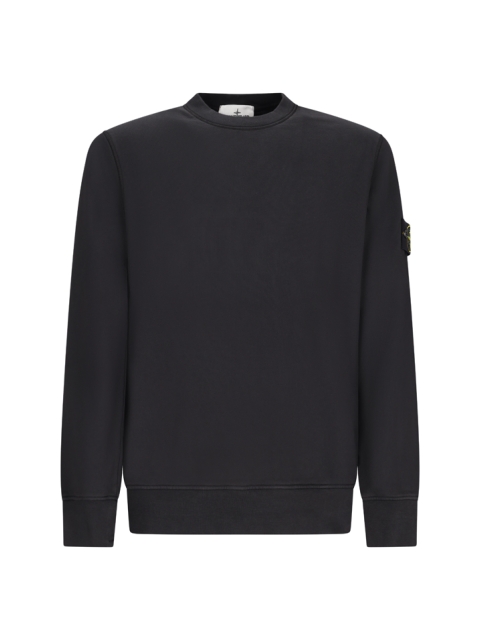 CREW NECK SWEATSHIRT WITH RIBBED DETAILS