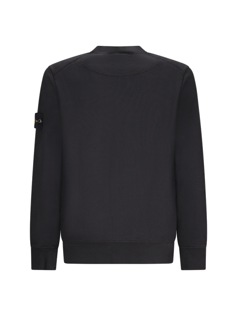 CREW NECK SWEATSHIRT WITH RIBBED DETAILS