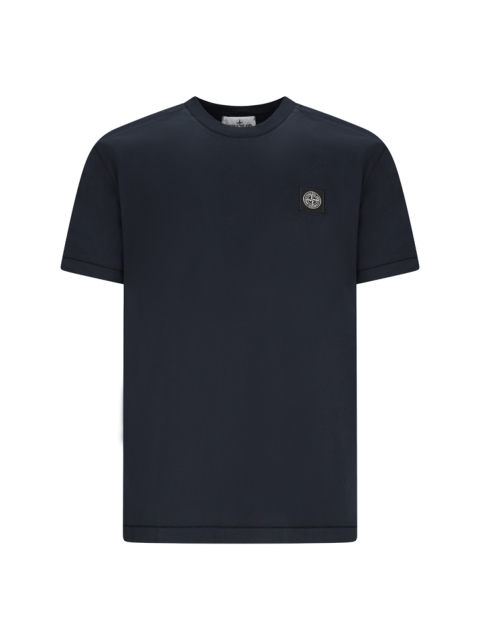 T-SHIRT WITH COMPASS LOGO PATCH