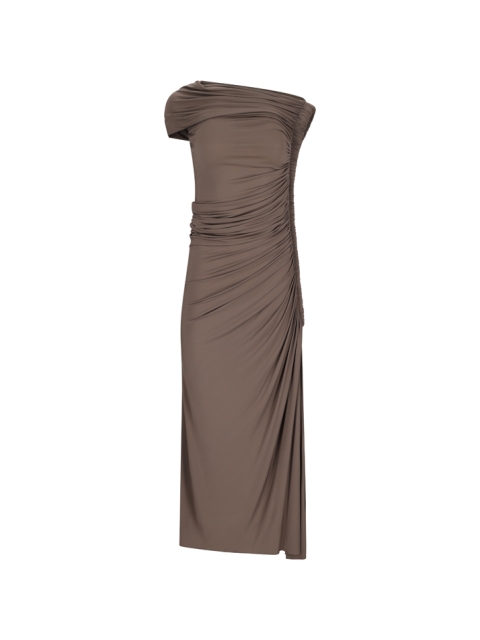 DRAPED DRESS IN SOFT JERSEY