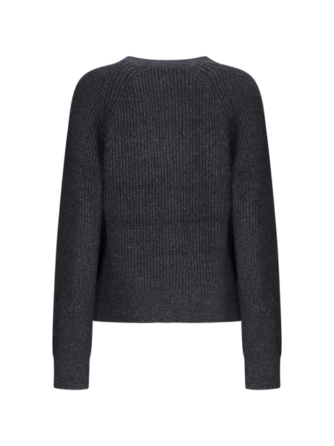 RELAXED CUT RIBBED CARDIGAN