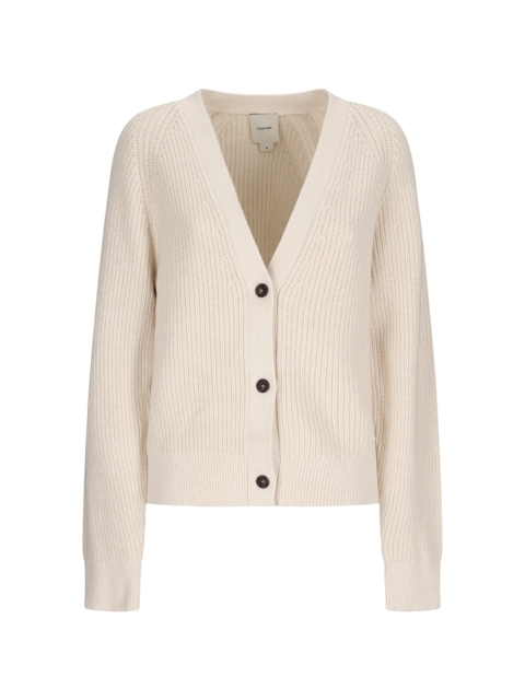 RELAXED CUT RIBBED CARDIGAN