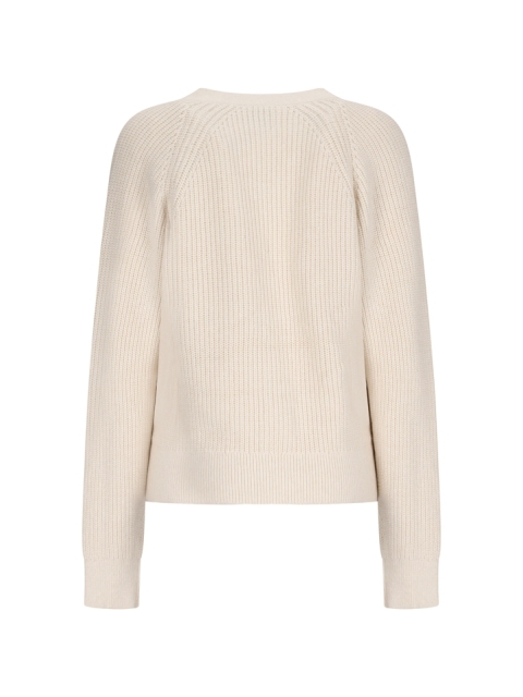 RELAXED CUT RIBBED CARDIGAN