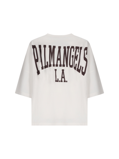 BLACK CLLEGE OVER TEE OFF WHITE PLUM