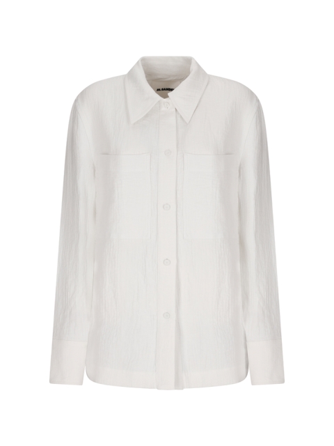 LINEN SHIRT WITH WRINKLED EFFECT