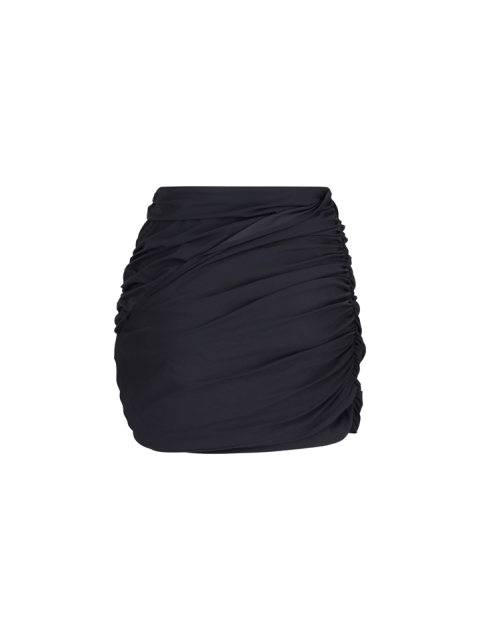DRAPED MINI SKIRT
