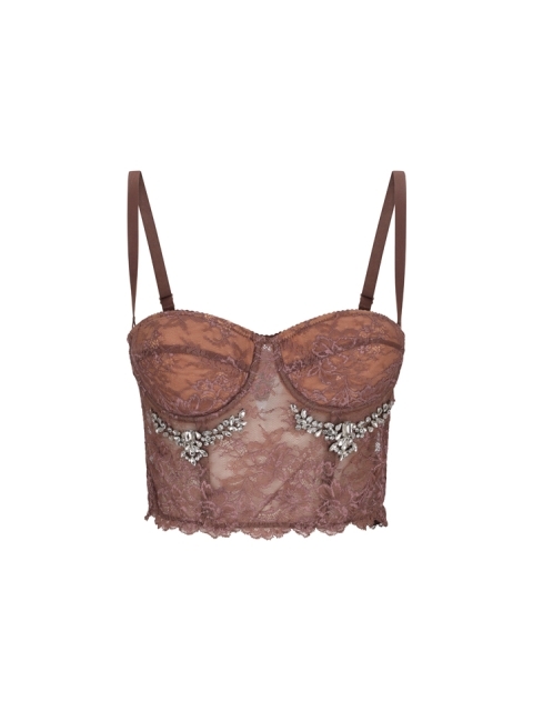LACE BUSTIER TOP