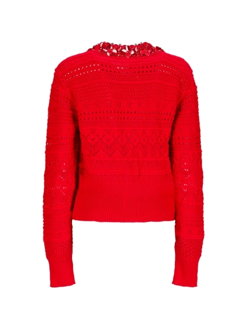 CARDIGAN WITH EMBROIDERED COLLAR