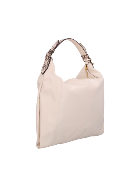 ANA HOBO SOFT SHINY CALF LEATHER W/ELAPHE HANDLE B