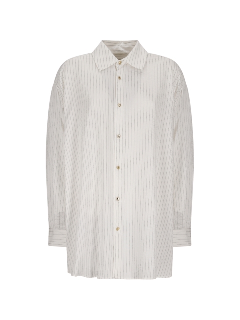 KEANU - MODAL STRIPE ROUCHE SHIRT