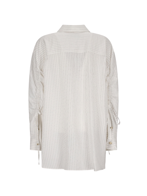 KEANU - MODAL STRIPE ROUCHE SHIRT