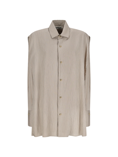 BLANCA - MODAL STRIPE CAPE SHIRT