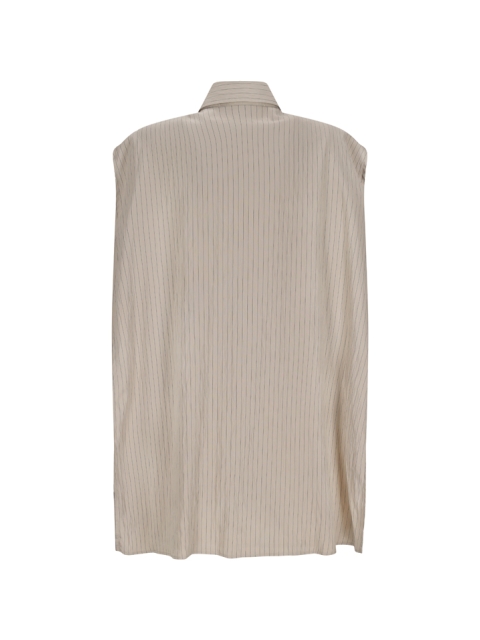 BLANCA - MODAL STRIPE CAPE SHIRT