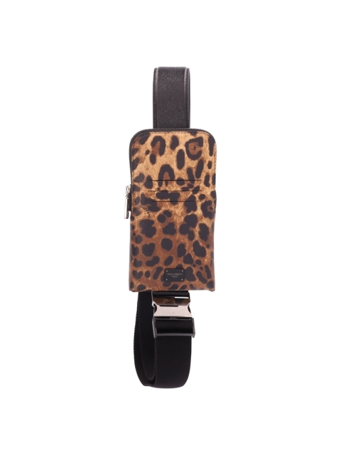 LEOPARD PRINT PHONE HOLDER