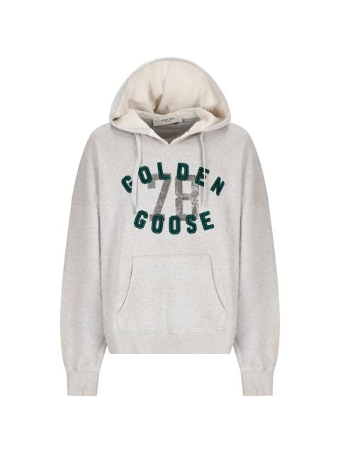 JOURNEY UNISEX HOODIE RIBBED SIDE ORGANIC COTTON FLEECE VINTAGE PRINTED/ EMBROIDERY