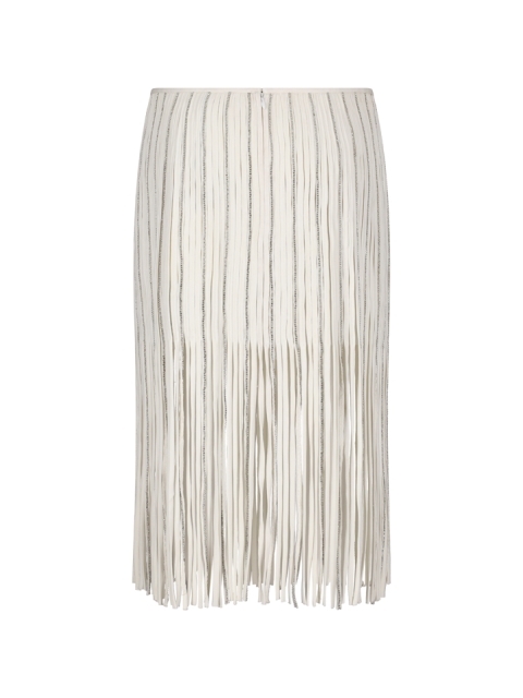 2G240A EMBR FRINGED SKIRT