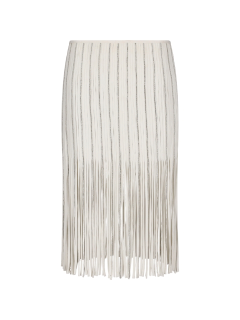 2G240A EMBR FRINGED SKIRT
