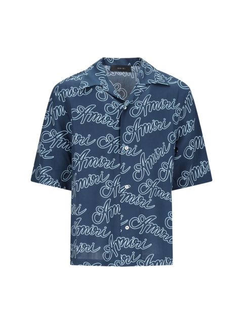 AMIRI SCRIPT BOWLING SHIRT