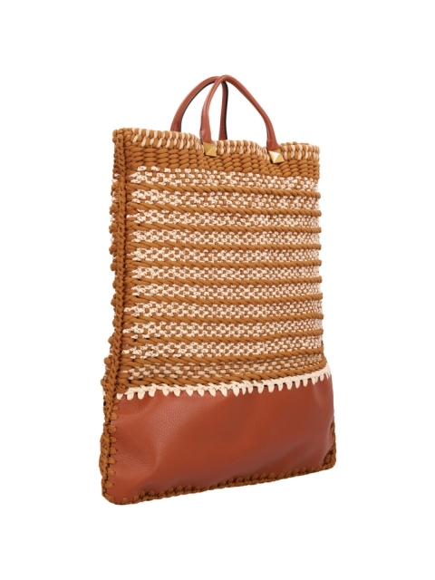 STRIPED SHOPPING BAG