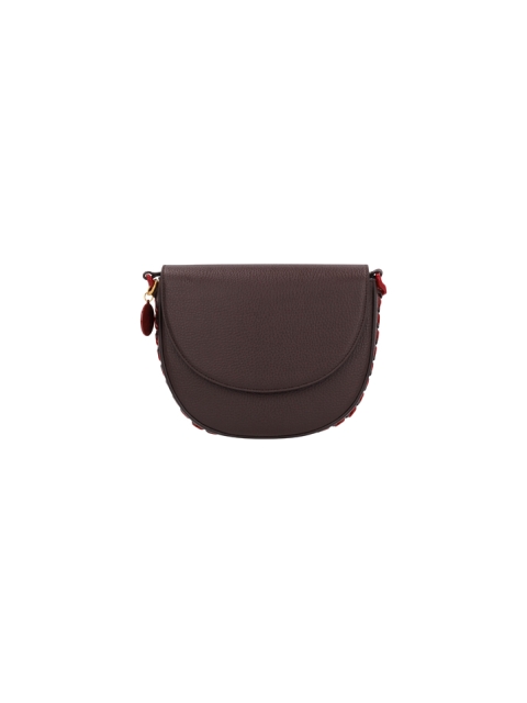 MEDIUM FLAP SHOULDER BAG EMBOSSED GRAINY MAT & CON