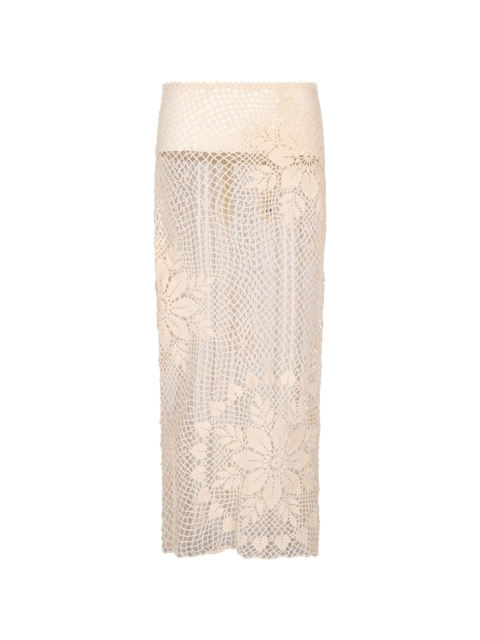 SS25 CROCHET 09 SKIRT CREAM