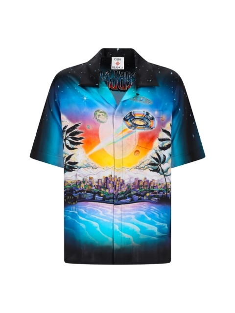 SHORT SLEEVE CUBAN COLLAR SHIRT