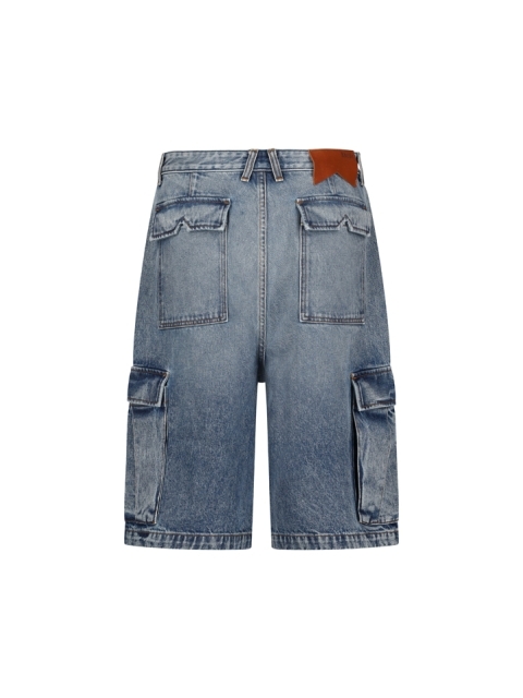 CARGO DENIM BAGGY SHORT