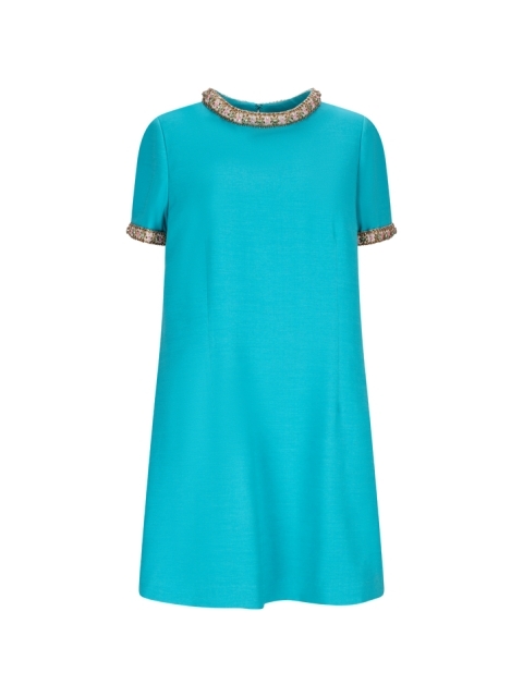 DRESS - EMBROIDERED | EMBROIDERIES | CREPE COUTURE