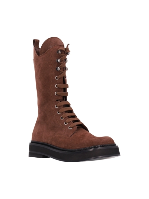 ROBIN LACE UP COMBAT BOOT SUEDE
