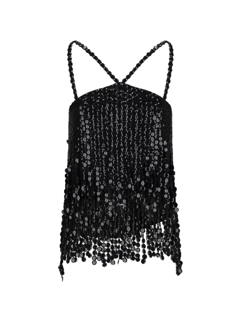 TOP HEXAGONAL EMBROIDERED