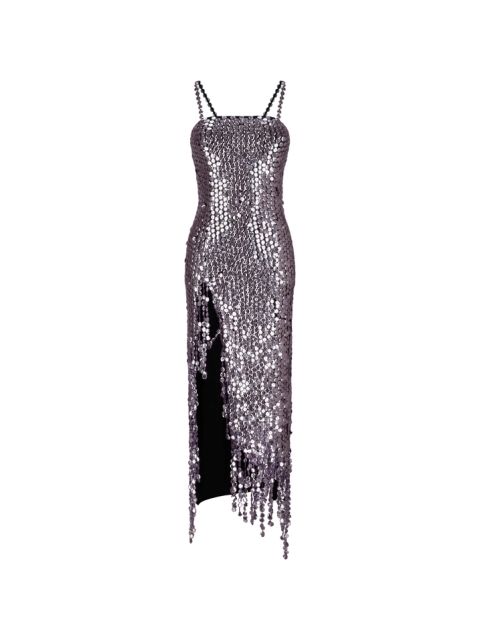 AVERY MIDI DRESS HEXAGONAL EMBROIDERED