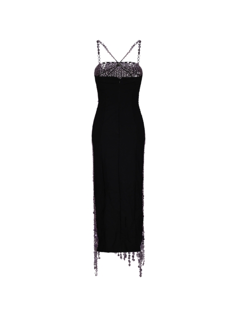 AVERY MIDI DRESS HEXAGONAL EMBROIDERED