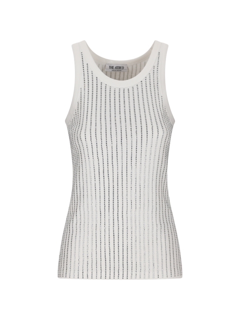 TOP RIBBED JERSEY WITH HOTFIXED