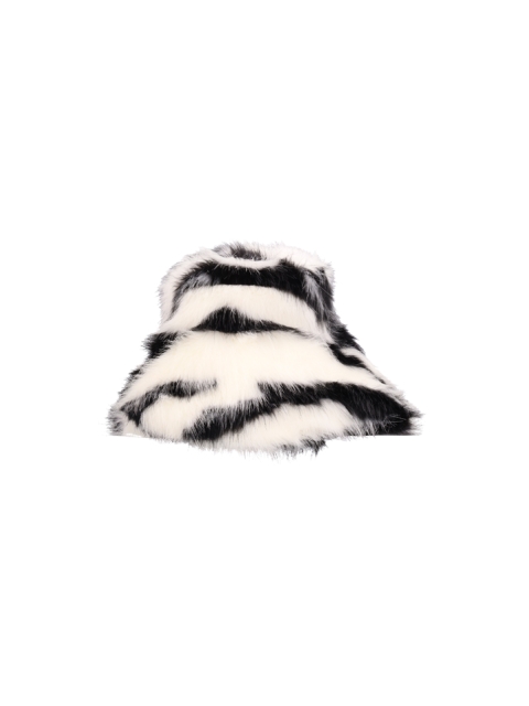 CAPPELLO ECOPELLICCIA ZEBRATA